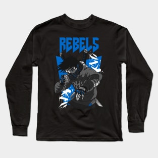 Anime Style Ninja Rebels, For Truly Anime Lovers! Anime Samurai, Manga Samurai, Katana Long Sleeve T-Shirt